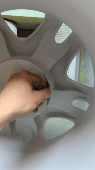 Alloy wheel crepe paper 150°C masking discs/ dots