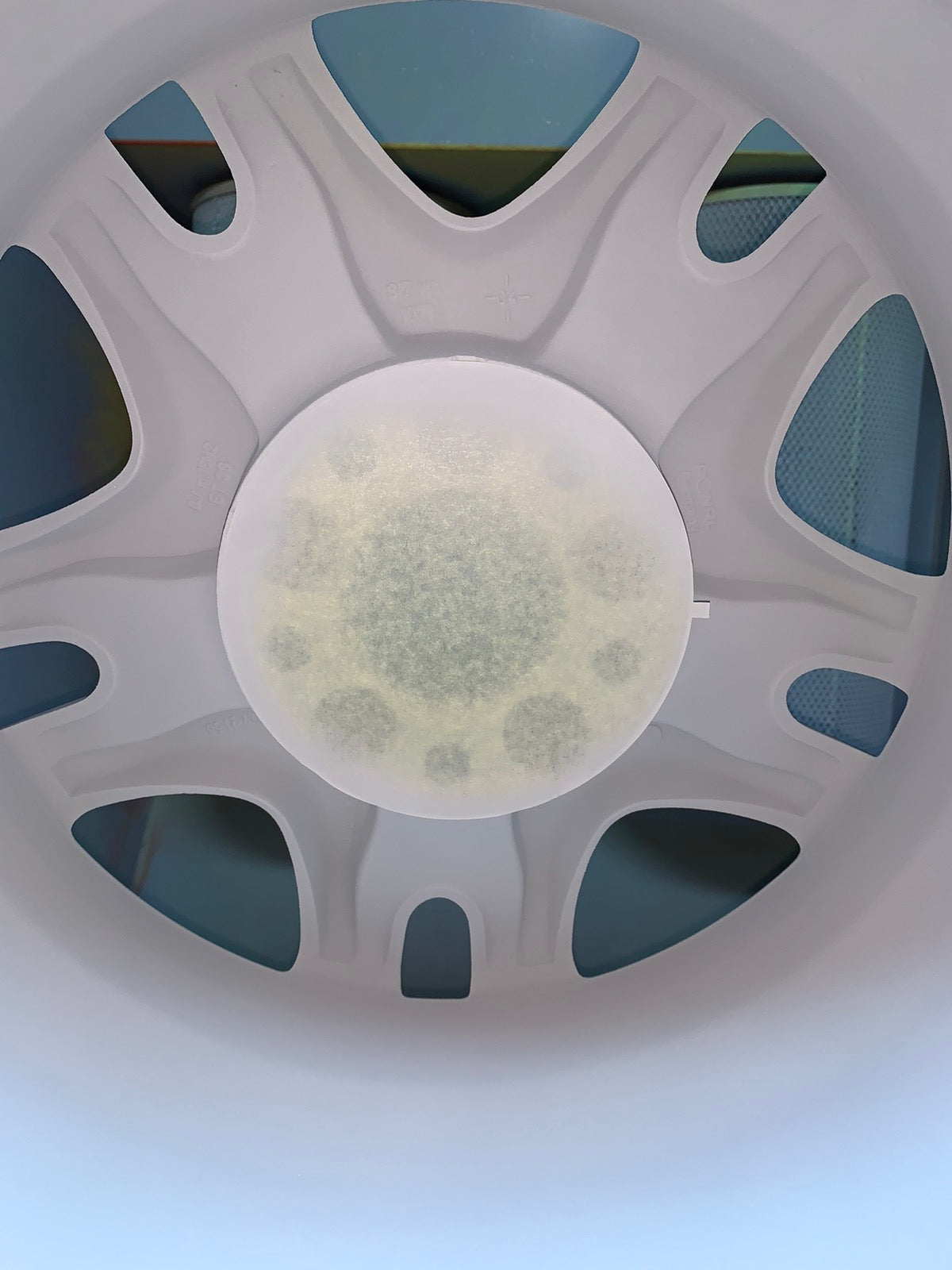 Alloy wheel crepe paper 150°C masking discs/ dots